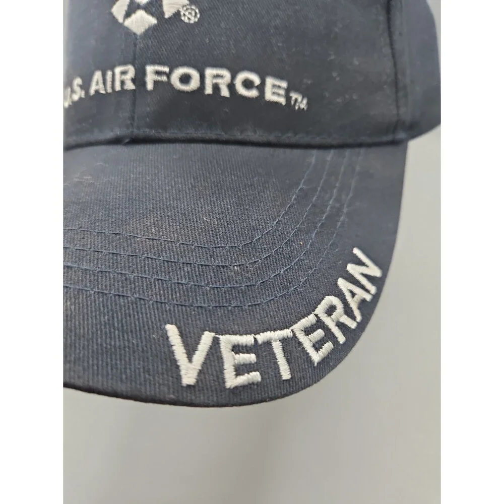 US Air Force Veteran Hat Cap Blue Cap Casual Cotton Adjustable Eagle Crest